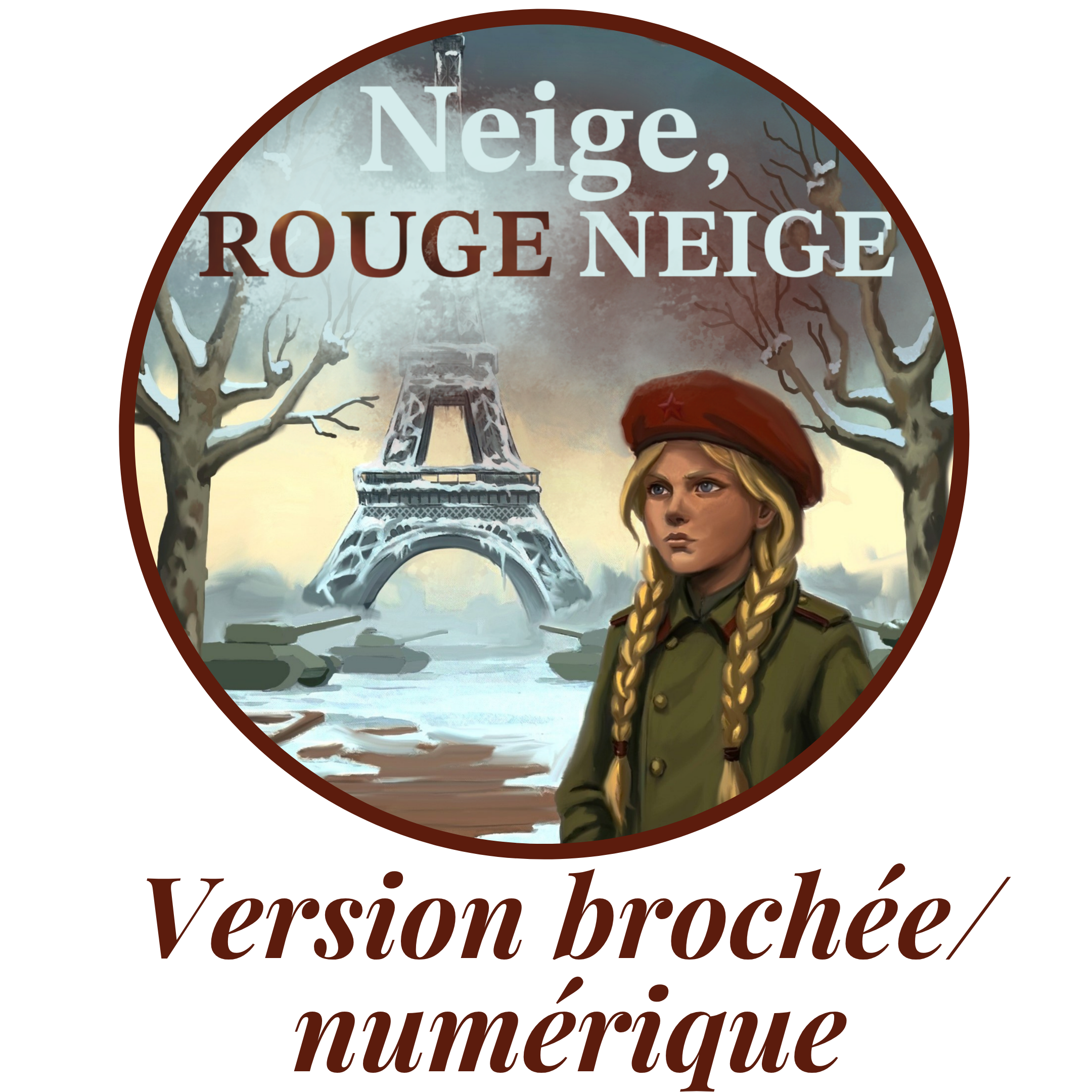 neige, rouge neige brochee num